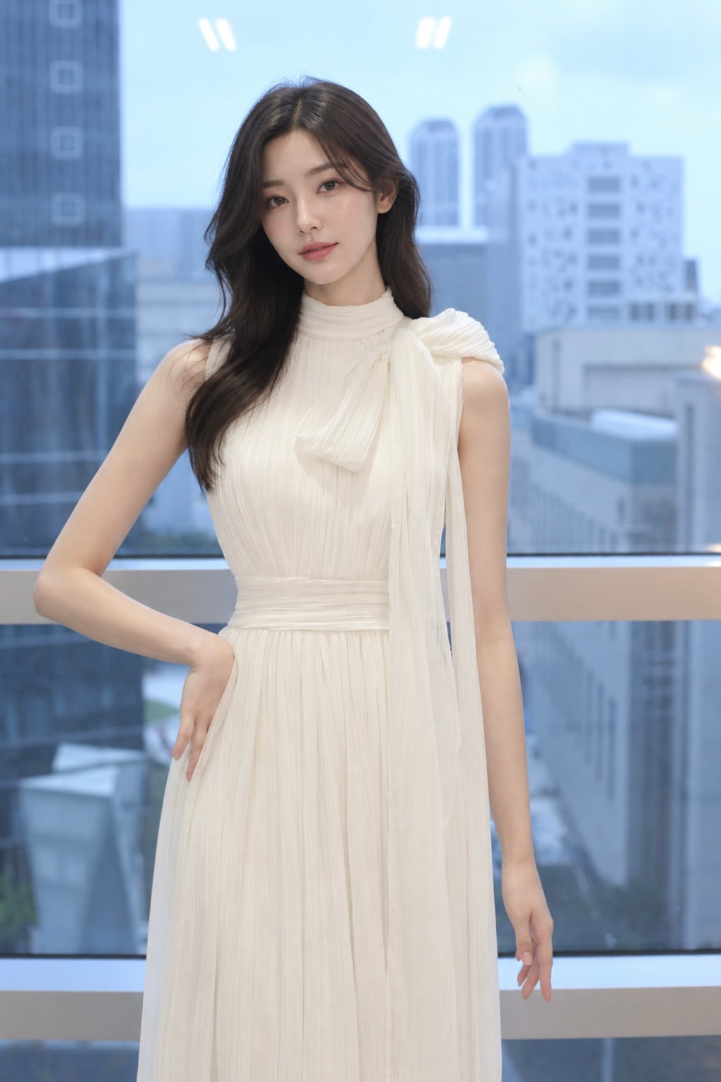 LÉA Pleats Dress
